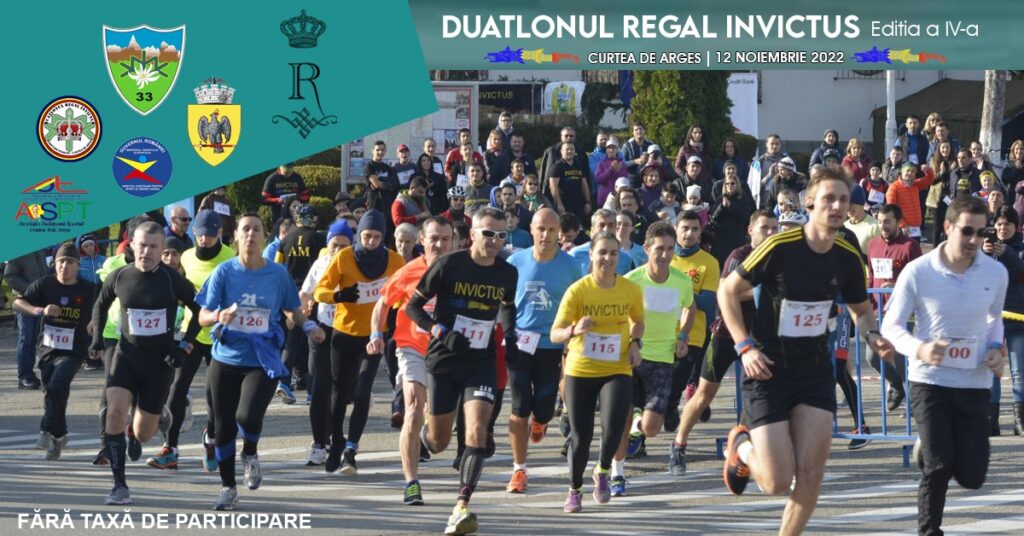 Învingătorii se numără la Duatlonul Regal Invictus de la Curtea de Argeș