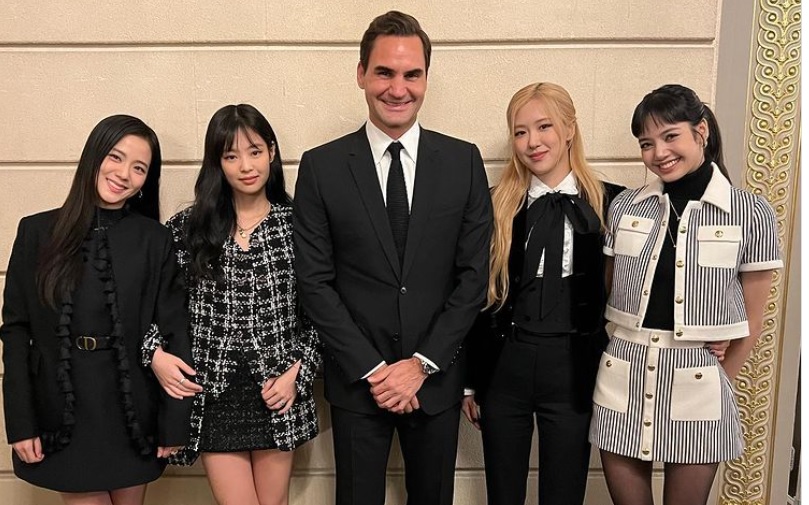 Federer “joacă” alături de componentele trupei Blackpink la Paris