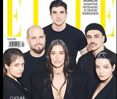 Elena, în Revista ELLE, alături de Antonia și protagoniștii filmului “Haita de Acțiune”
