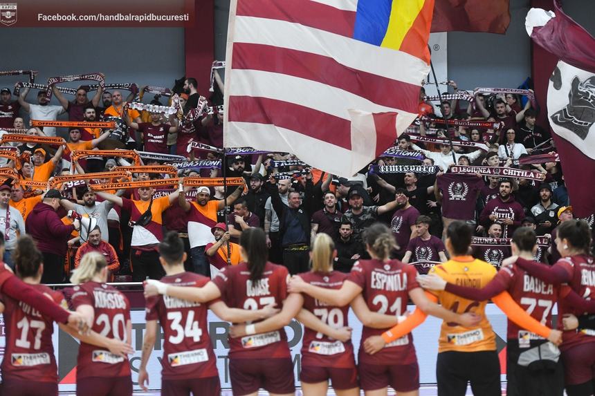 Rapid s-a calificat în sferturile Ligii Campionilor, unde va juca cu Vipers, deţinătoarea trofeului
