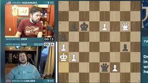 Din ce motiv stupid a pierdut Magnus Carlsen regina și partida cu Hikaru Nakamura
