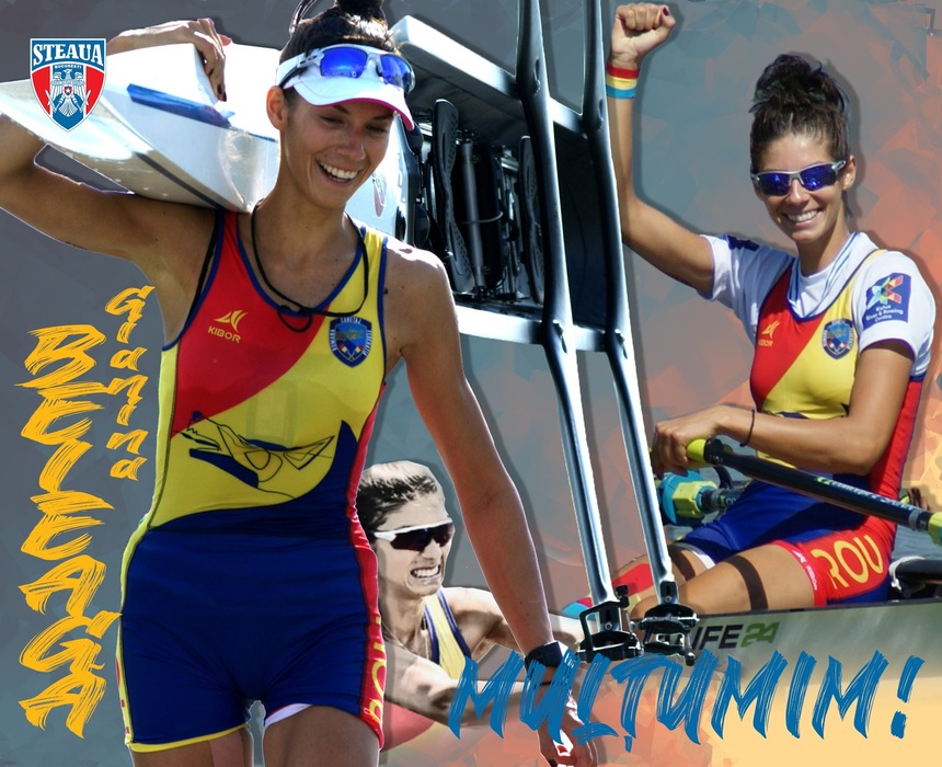 Gianina Beleagă şi-a anunţat revenirea. A patra medalie de aur pentru România la Campionatul European de canotaj