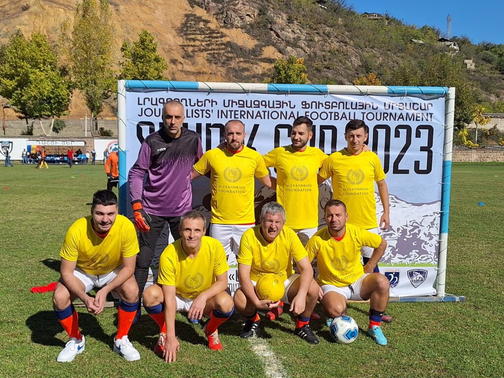 Naționala jurnaliștilor români a ocupat locul 2 la Turneul Internațional Media din Armenia