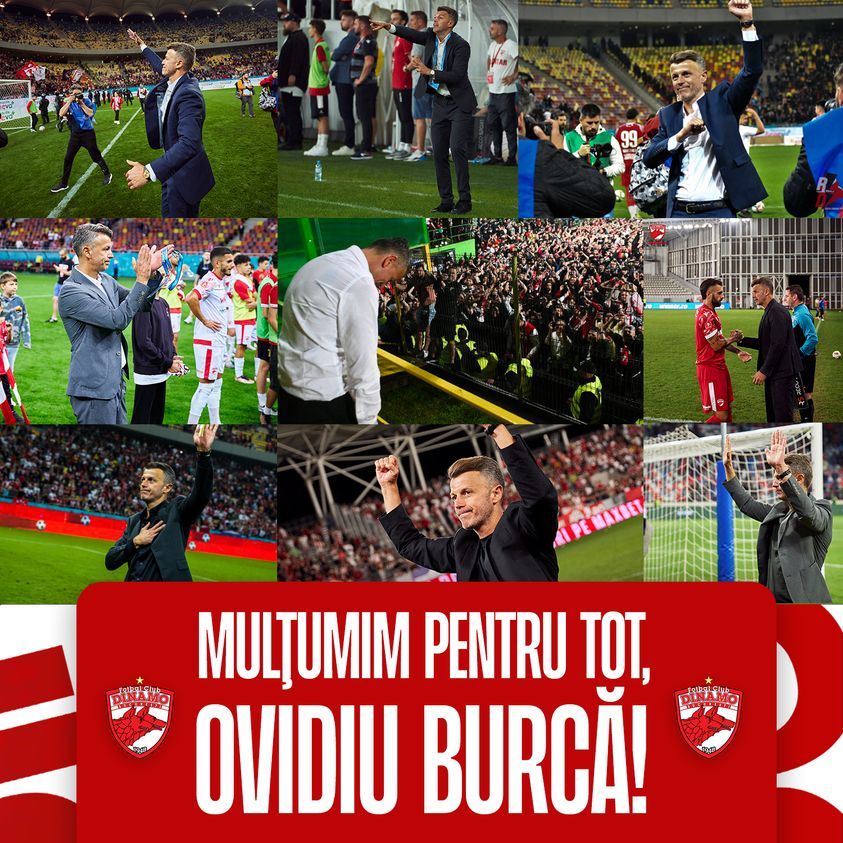 Burcă nu mai este antrenorul echipei Dinamo