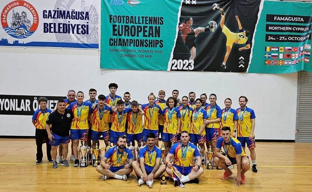 România a obținut 13 medalii de aur la Campionatul European de Fotbal Tenis din Cipru