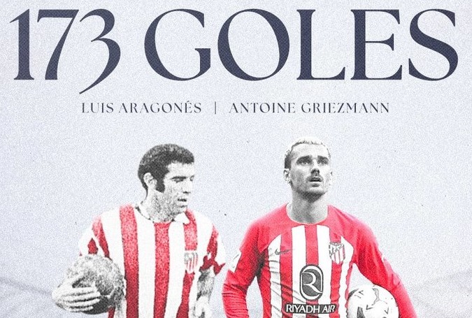 Griezmann a egalat recordul de goluri al lui Aragones