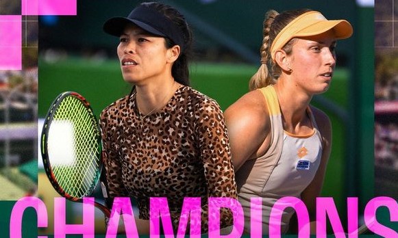 Perechea Hsieh Su-Wei şi Elise Mertens a câştigat trofeul la Indian Wels pentru a doua oară
