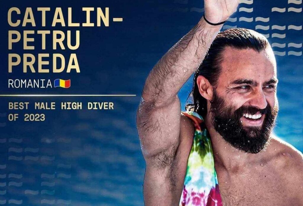 Cătălin Preda, desemnat cel mai bun săritor în apă de la mare înălţime din Europa