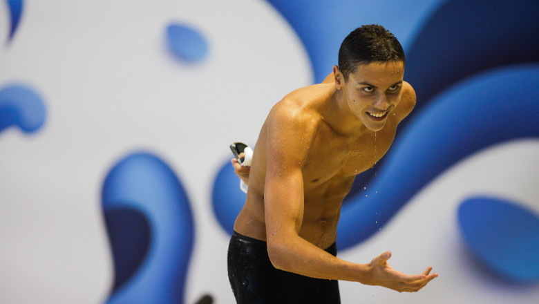 David Popovici, medalie de aur şi la 400 m liber la Campionatului Naţional