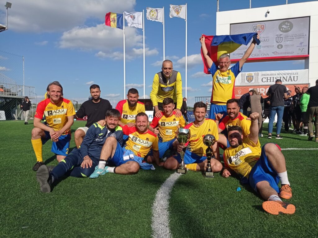 Naționala de fotbal a jurnaliștilor români a ocupat locul 2 la Euro Cup Media Chișinău