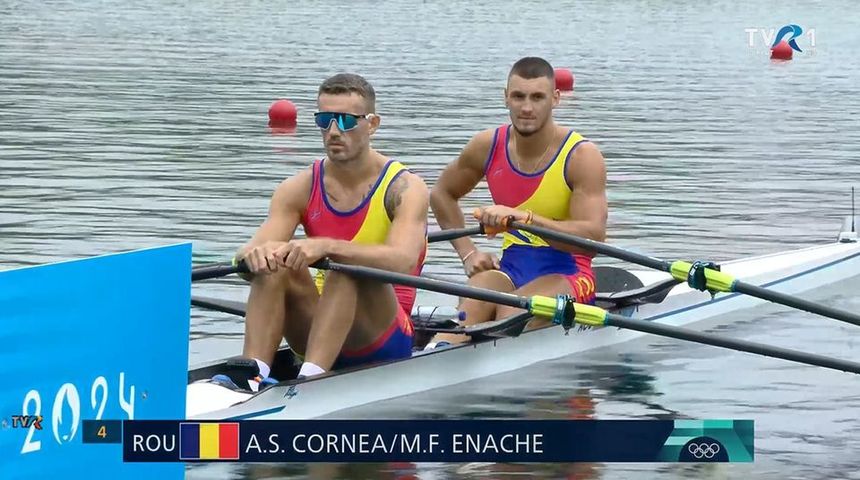 Andrei Cornea și Marian Enache, medalie de aur la dublu vâsle la JO Paris