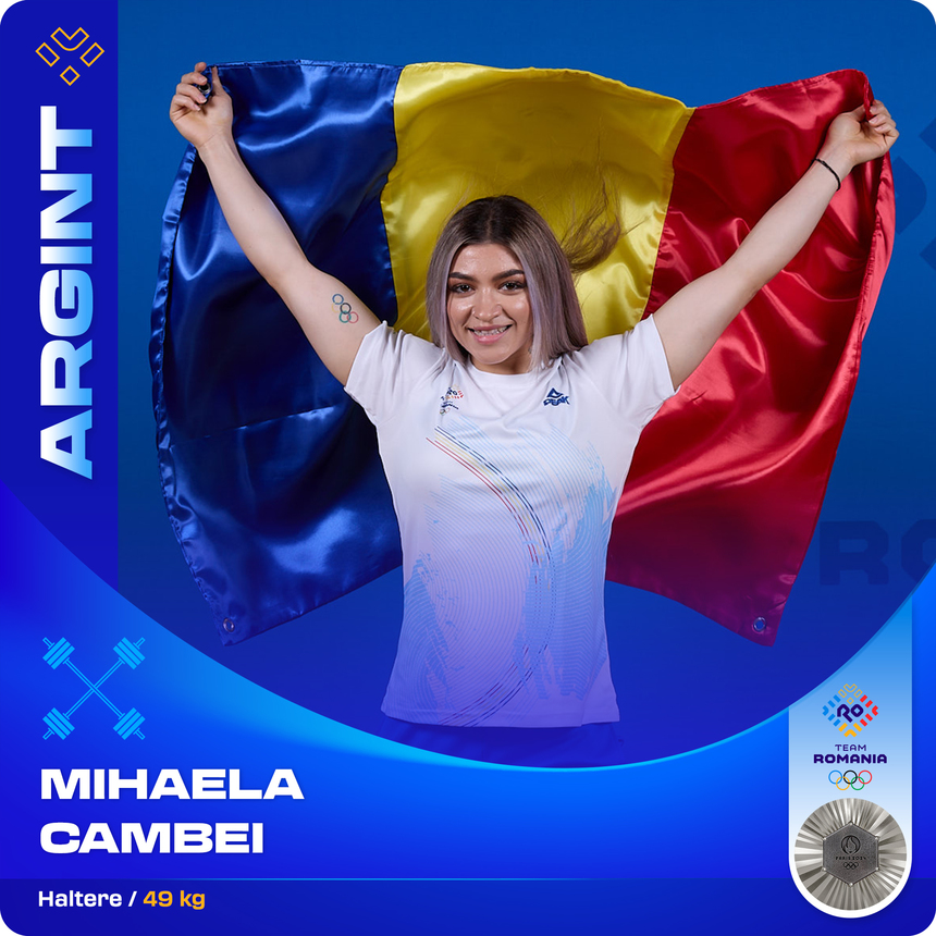 Mihaela Cambei va fi pordrapelul României la ceremonia de închidere a JO de la Paris