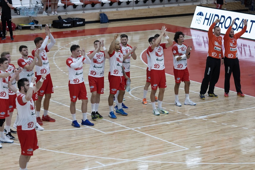 Dinamo Bucureşti, debut cu victorie în Liga Campionilor, cu Fredericia HK; David Popovici, în tribune