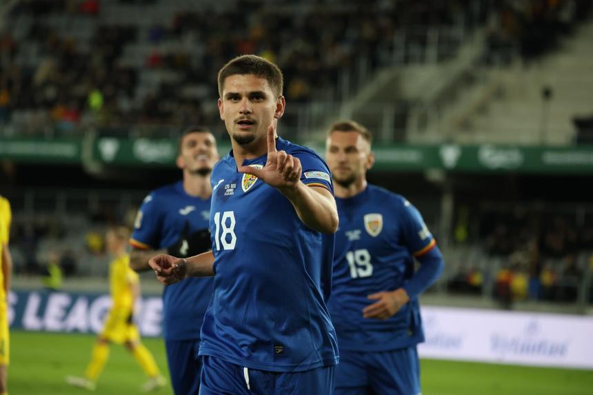 România, patru victorii din patru meciuri, în Liga Națiunilor, după ce a învins Lituania, scor 2-1