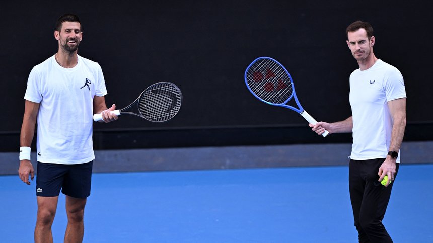 Djokovici, primul antrenament sub conducerea lui Murray