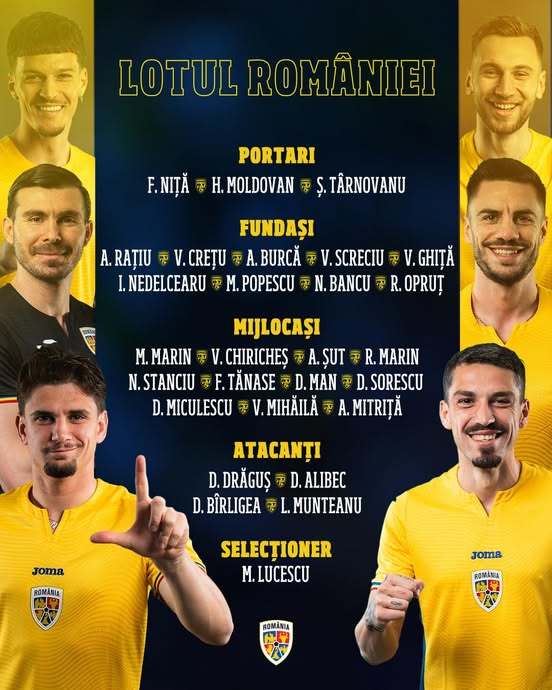 Mircea Lucescu a anunţat un lot de 27 de jucători pentru meciurile cu Austria şi Cipru