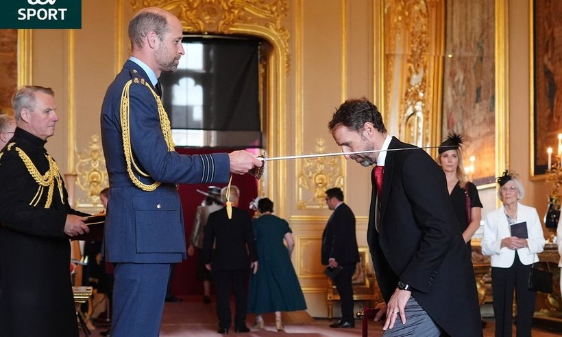 După Beckham, Southgate a fost înnobilat de Prinţul William