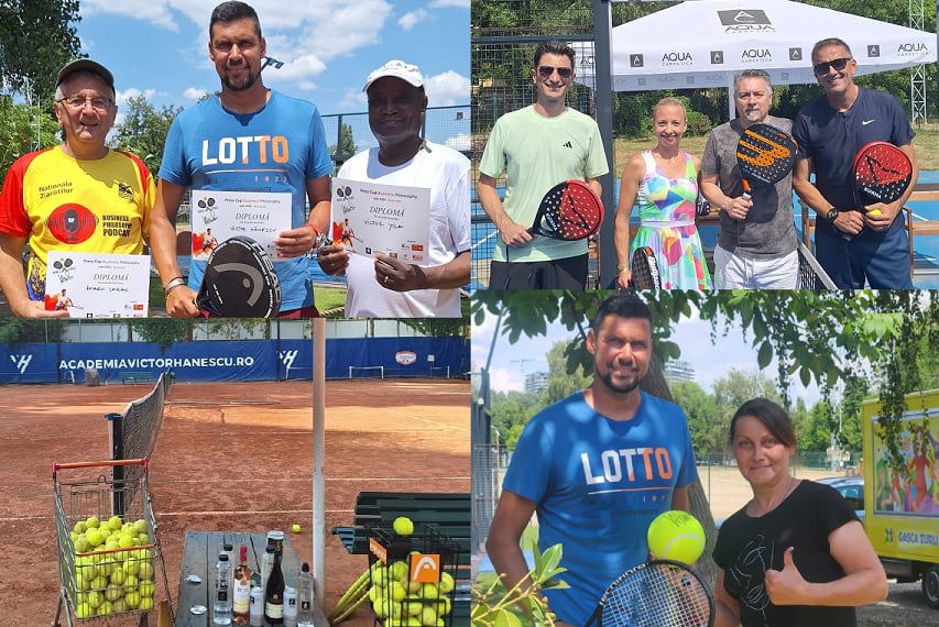 Victor Hănescu a oferit lecții de tenis și padel jurnaliștilor la Press Cup Business Philosophy