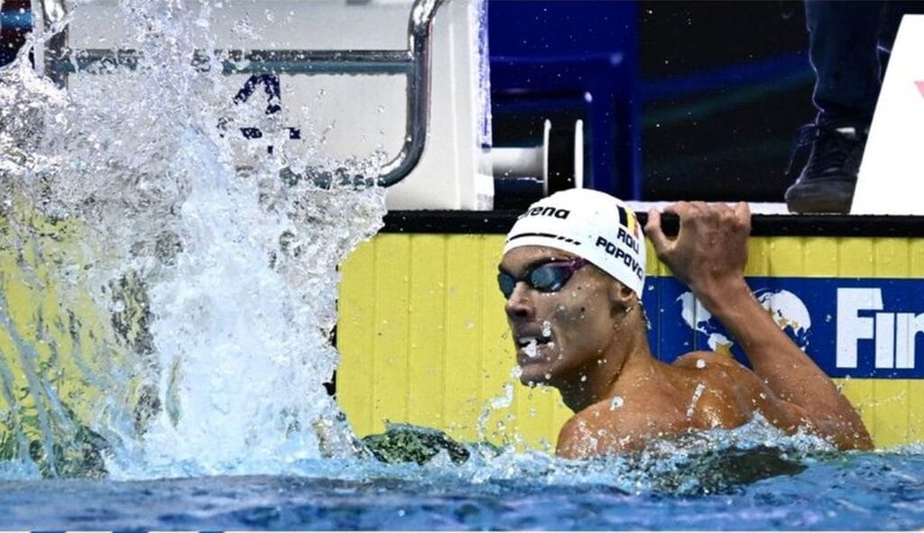 David Popovici, după ce a câştigat medalia de aur la 100 m liber: ”Am îmbunătăţit înotul pe sub apă”