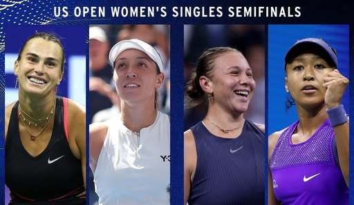 Anisimova – Osaka și Sabaleka – Pegula în semifinale la US Open