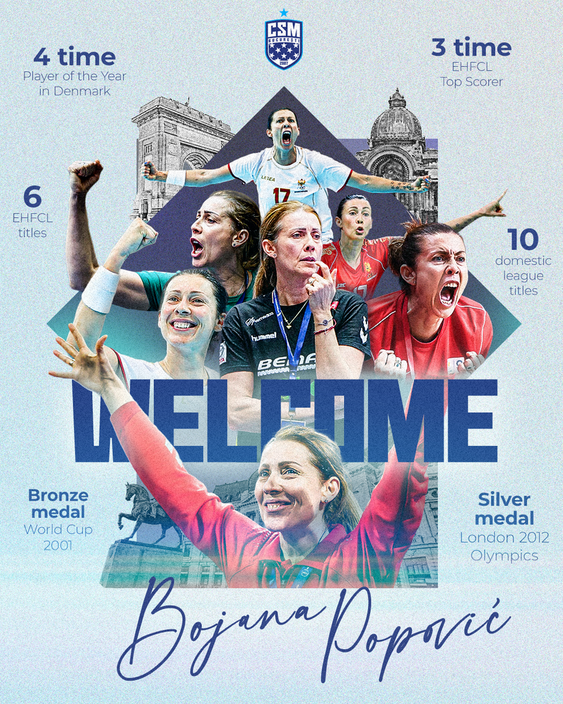 Bojana Popović preia CSM Bucureşti, iar Cristina Neagu este aşteptată ca manager