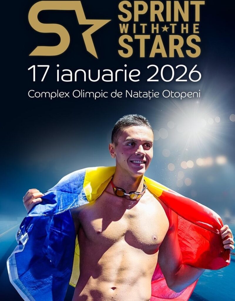 David Popovici, mesaj la “Sprint With The Stars” adus de el în România, la care participă 8 sportivi de elită: “Te aştept să facem valuri împreună”