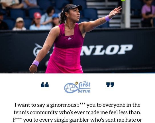 O jucătoare de origine samoană şi-a anunţat retragerea din tenis, deoarece este „rasist, misogin şi homofob”