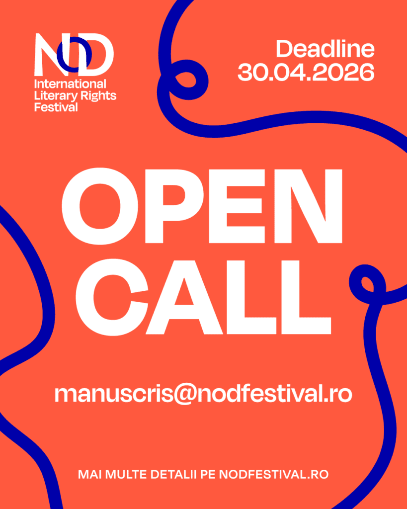NOD – International Literary Rights Festival, organizat de Reading is Cool și MATCA, lansează apelul de manuscrise pentru ediția 2026