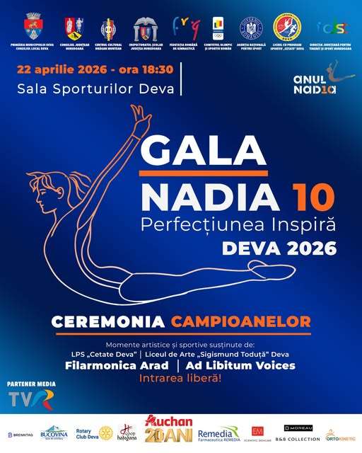 Emilia Eberle, Dumitriţa Turner şi Georgeta Gabor vor fi prezente la Gala „Nadia 10 – Perfecţiunea inspiră”