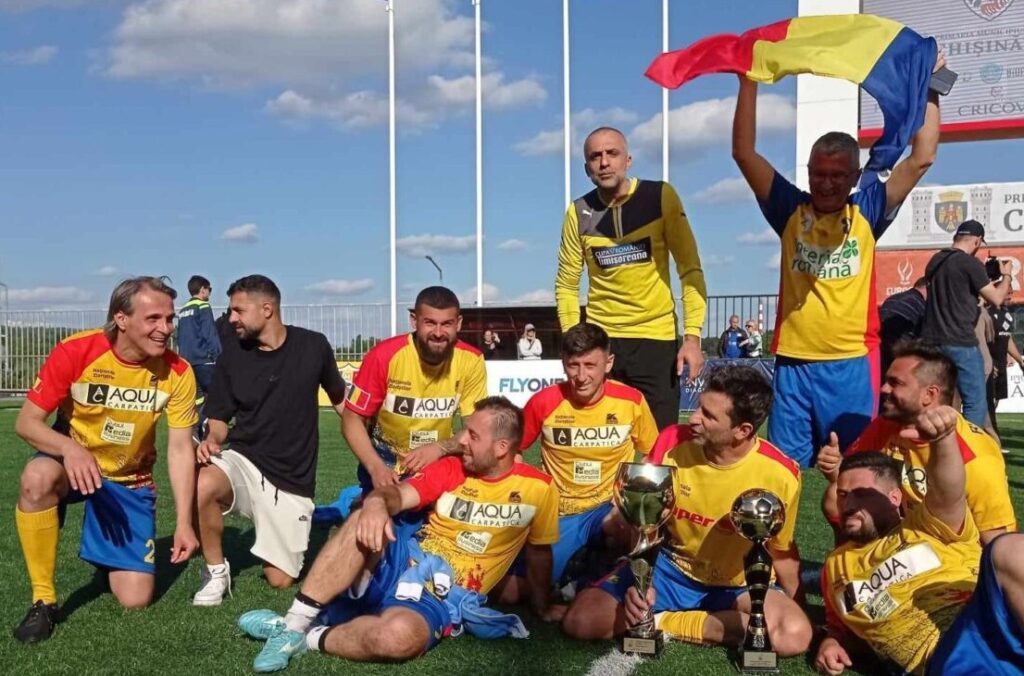 Naționala de fotbal a jurnaliștilor români, medaliată cu aur la Euro Cup Media 2025, merge să își apere titlul cucerit la Chișinău